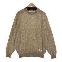 WACKO MARIA ワコマリア 24AW MOHAIR CREW NECK SWEATER モヘア クルーネックセーター TYPE-1 ベージュ 24FW-WMK-KN23 Size M 福生店