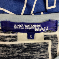 JUNYA WATANABE COMME des GARCONS MAN ジュンヤワタナベ コムデギャルソンマン WO-T002 AD2014 パッチワーク 総柄 Tシャツ ブルー sizeS 瑞穂店