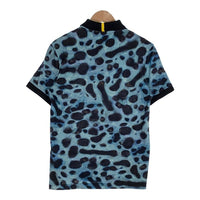 LACOSTE ラコステ National Geographic プリント ポロシャツ 鹿の子 ブルー PH6285 Size FR 4 福生店