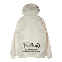 Norton ノートン フェイクスウェード ジップアップパーカー 裏ボア 243N1311A ホワイト Size L 瑞穂店