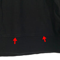FACETASM ファセッタズム VIER クルーネックスウェットトレーナー ブラック 刺繡 ニット切替 FV-SW-U01 Size 00 福生店