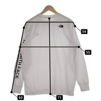 THE NORTH FACE ノースフェイス L/S MESSAGE LOGO TEE メッセージロゴ ロングスリーブTシャツ ホワイト NT82230A Size XL 福生店