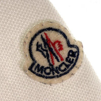 MONCLER モンクレール 半袖ポロシャツ ロゴ刺繍 鹿の子 バイカラー ホワイト sizeS 瑞穂店