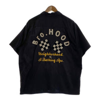 NEIGHBORHOOD ネイバーフッド BAPE アベイシングエイプ レーヨン コットン ボーリングシャツ ブラック Size XXL 福生店