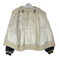 JUST BIGI ジャストビギ 袖レザー スタジャン 10周年モデル ホワイト sizeM 瑞穂店