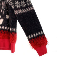 HYSTERIC GLAMOUR ヒステリックグラマー HYS TIMES ジャカードニット トレーナー レッド ブラック 02203CS07 Size M 福生店