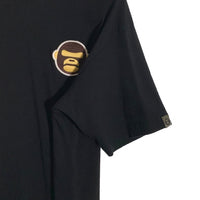 AAPE エーエイプ "AAPER UNVS ALDO" TEE プリント ワッペン Tシャツ ブラック AAPTEM1494XXM Size M 福生店