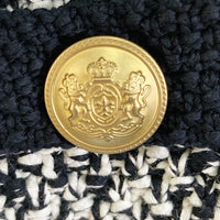 Mila Owen ミラオーウェン 金釦ショート丈 ニットカーディガン ブラック size1 瑞穂店