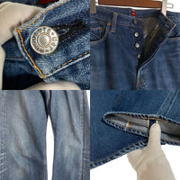 RESOLUTE リゾルト 710 テーパードデニムパンツ インディゴ セルビッジ ボタンフライ Size 34 福生店