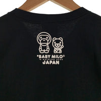 A BATHING APE アベイシングエイプ BABY MILO JAPAN TEE Tシャツ ブラック 002TEK221003F Size L 福生店