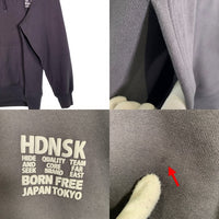 Hide and Seek ハイドアンドシーク 23AW Flame Hooded Sweat Shirt フレイム プルオーバースウェットパーカー チャコール HC-100823 Size L 福生店