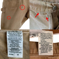 00's CARHARTT カーハート ダック ペインターショートパンツ ブラウン B25 BRN Size 36 福生店
