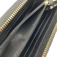 COACH コーチ F54805 シグネチャー ラウンドファスナーウォレット パテントレザー 長財布 ブラック 福生店