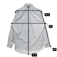 L.L.Bean エルエルビーン USA製 90s オックスフード ストライプ B.D 長袖シャツ ホワイト×ブルー size15 1/2-33 瑞穂店