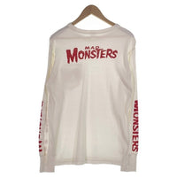 FREEWHEELERS フリーホイーラーズ MAD MONSTERS プリント ポケットロングスリーブTシャツ ホワイト Size M 福生店