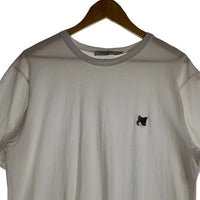 MAISON KITSUNE メゾンキツネ グレーフォックスワッペン Tシャツ ホワイト GM00118KJ0008 Size L 福生店