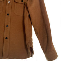 STUDIO D'ARTISAN ステュディオダルチザン U.S.Marines ウール CPO シャツ キャメル 5477 Size M 福生店