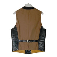 MASHMANS マッシュマンズ ELECTRIC LEATHER STUDIO HORSE HIDE ホースハイド レザーベスト 馬革 日本製 ベスト ジレ ブラック size38 瑞穂店