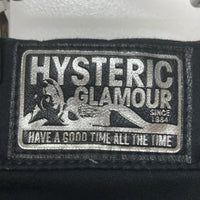 HYSTERIC GLAMOUR ヒステリックグラマー ブラックサテンフレアパンツ ブラック size28 瑞穂店