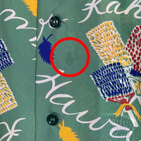 Sun Surf サンサーフ オープンカラー レーヨンシャツ 長袖 グリーン SS27474 Size L 福生店