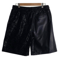 Last Nest ラストネスト Leather Switching Shorts レザースイッチングショーツ ショートパンツ ブラック コットン ポリウレタン Size L 福生店