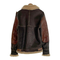 BRANDED BY Orchard Motorcycle オーチャードモーターサイクル B-3 RAGLAN SHEEPSKIN JACKET ムートンジャケット レザー 大戦 ダークブラウン Size 36 福生店