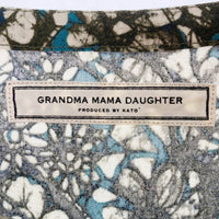 GRANDMA MAMA DAUGHTER グランドママドーター ノースリーブ 総柄 ワンピース グリーン size1 瑞穂店
