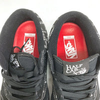 Supreme×VANS シュプリーム×バンズ VN0A3QPH2YW HALF CAB PRO ハーフキャブプロ スウェード切り替え ロゴ総柄 ブラック size25.5cm 瑞穂店