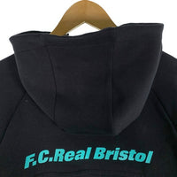 F.C.Real Bristol エフシーレアルブリストル 21AW VENTILATION HOODIE ベンチレーションフーディ ジップアップパーカー ブラック FCRB-212061 Size L 福生店