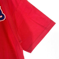 majestic マジェスティック Cleveland Indians クリーブランド インディアンズ 半袖 Tシャツ レッド メキシコ製 Size L 福生店