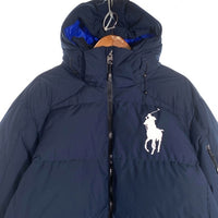 POLO RALPH LAUREN ポロ ラルフローレン ビッグポニー ダウンジャケット フード ネイビー Size XL 福生店