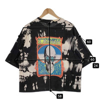 80-90's JIMMY'Z ジミーズ タイダイ TRASH スカルプリント Tシャツ ブラック ホワイト USA製 Size L/XL 福生店