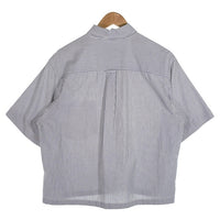 80-90's GAP ギャップ シアサッカー ボタンダウン ストライプシャツ 半袖 ホワイト オールド Size M 福生店