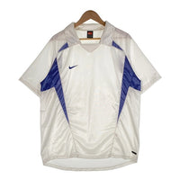 90-00's NIKE TEAM ナイキ DRI-FIT サッカーシャツ 刺繡 ホワイト ブルー Size XXL 福生店
