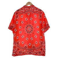 SUPREME シュプリーム 21SS Bandana Silk S/S Shirt バンダナ シルク ショートスリーブシャツ オープンカラー レッド Size XL 福生店