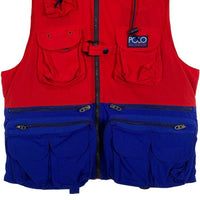 Polo by Ralph Lauren ポロラルフローレン HI TECH ハイテック ナイロンベスト レッド ブルー フィッシング Size S 福生店