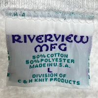 RIVERVIEW MFG USA製 ハロウィンプリント スウェットトレーナー グレー sizeL 瑞穂店