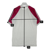 adidas アディダス USA製 カラー切り替え Tシャツ グレー×ボルドー sizeL 瑞穂店