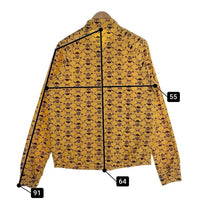 LIFE`S A BEACH ライフズアビーチ 復刻 スカルボーンプリント スウィングトップ ブルゾン ジャケット イエロー 薄手 Size M 福生店