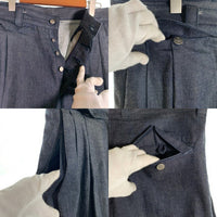 Vivienne Westwood MAN ヴィヴィアンウエストウッドマン サルエル タック デニムワイドパンツ インディゴ VW-V1-79467 129017 Size 50 福生店