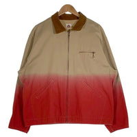 PLT PARIS SAINT GERMAIN パリサンジェルマン キャンバスダック ジップアップジャケット ベージュ レッド ベイクルーズ Size L 福生店