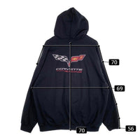 CORVETTE RACING コルベット レーシング プリント プルオーバースウェットパーカー ブラック GILDAN Size 2XL 福生店