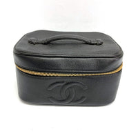 CHANEL シャネル ココマーク キャビアスキン バニティバッグ バニティポーチ メイクポーチ 化粧ポーチ ブラック 瑞穂店