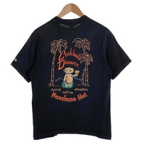 SUN SURF サンサーフ Menehune Hut メネフネ ハット バックプリント 半袖 Tシャツ ブラック USA製 Size S 福生店