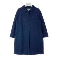 PRADA プラダ P6590 R132 カシミヤ混 ウールコート ネイビー size42 瑞穂店