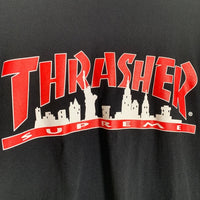 SUPREME シュプリーム 21AW THRASHER スラッシャー Skyline Tee スカイライン プリントTシャツ ブラック Size XL 福生店