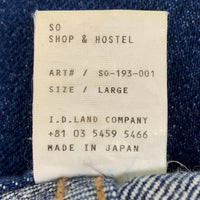 SO SHOP&HOSTEL ソーショップアンドホステル 5ポケットデニムパンツ ワイド インディゴ SO-193-001 Size L 福生店