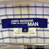 JUNYA WATANABE COMME des GARCONS MAN ジュンヤワタナベ コムデギャルソンマン WO-B049 AD2014 和柄 パッチワーク 半袖シャツ ブルー sizeS 瑞穂店