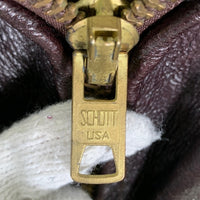 Schott ショット 642VS レザーシングルライダースジャケット ライナー無し チェリーブラウン Size 40 福生店