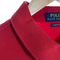 POLO RALPH LAUREN ポロラルフローレン CLASSIC FIT ポロシャツ 半袖 レッド Size L 福生店
